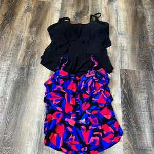 Aqua Green Swim Tops